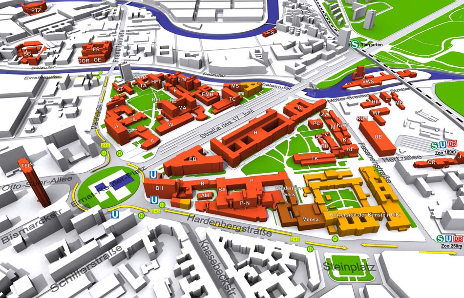 Campus map of tu-Berlin