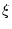 $ \xi$